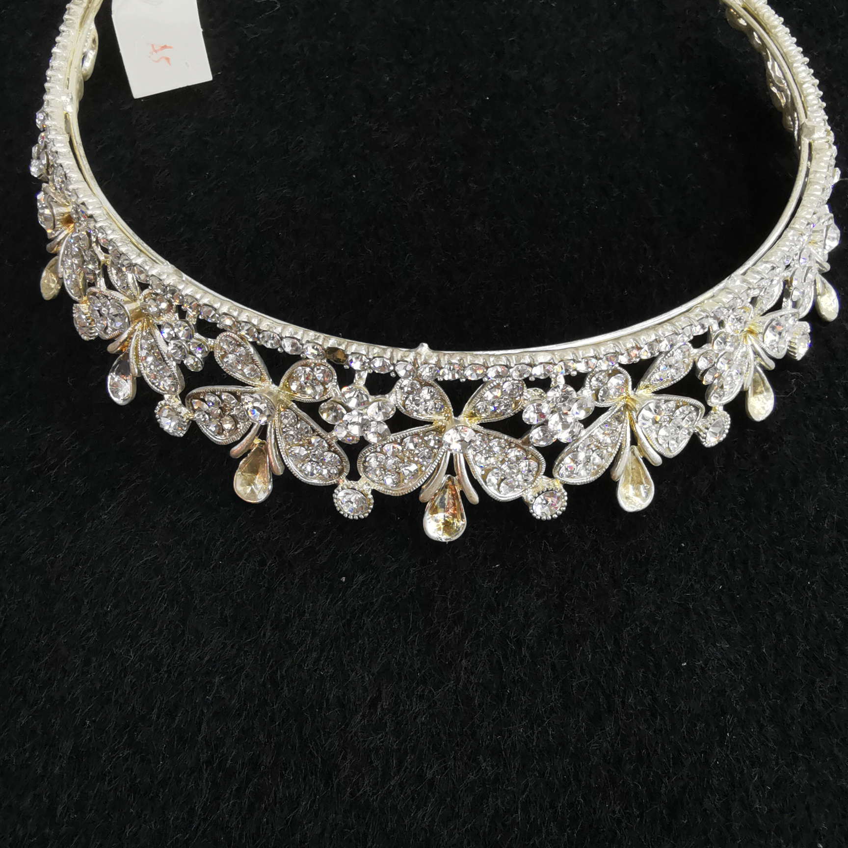 Silver Bridal Crown Hair Crown Hair Accessories with Makeup Elegant Crown Show Host headwear