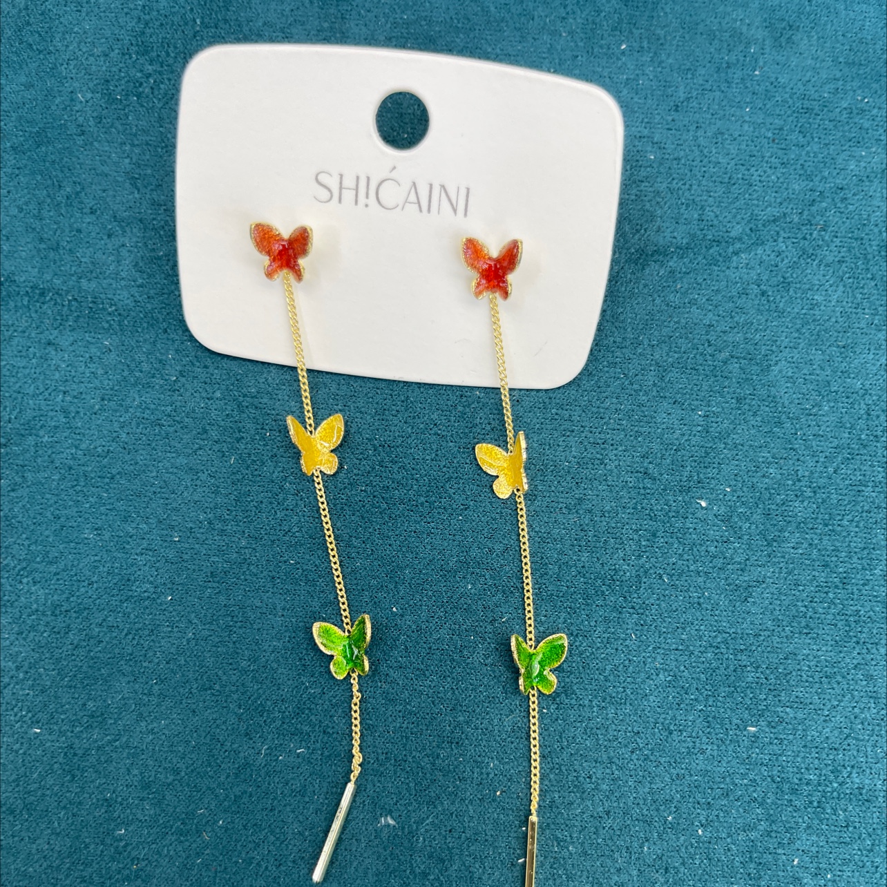 Butterfly tassel earrings