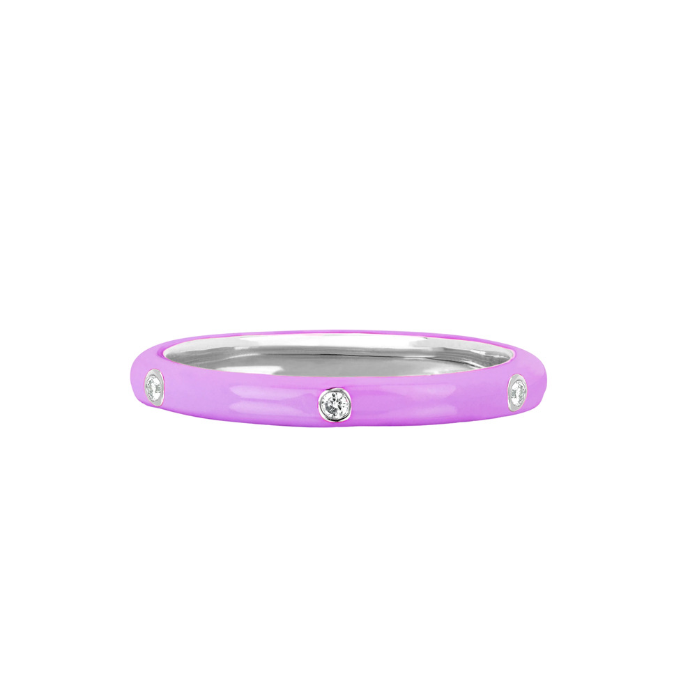 Summer fresh and colorful ring, fashionable and versatile, micro-set AAA zircon super fairy oil drip ring for women detail image 3