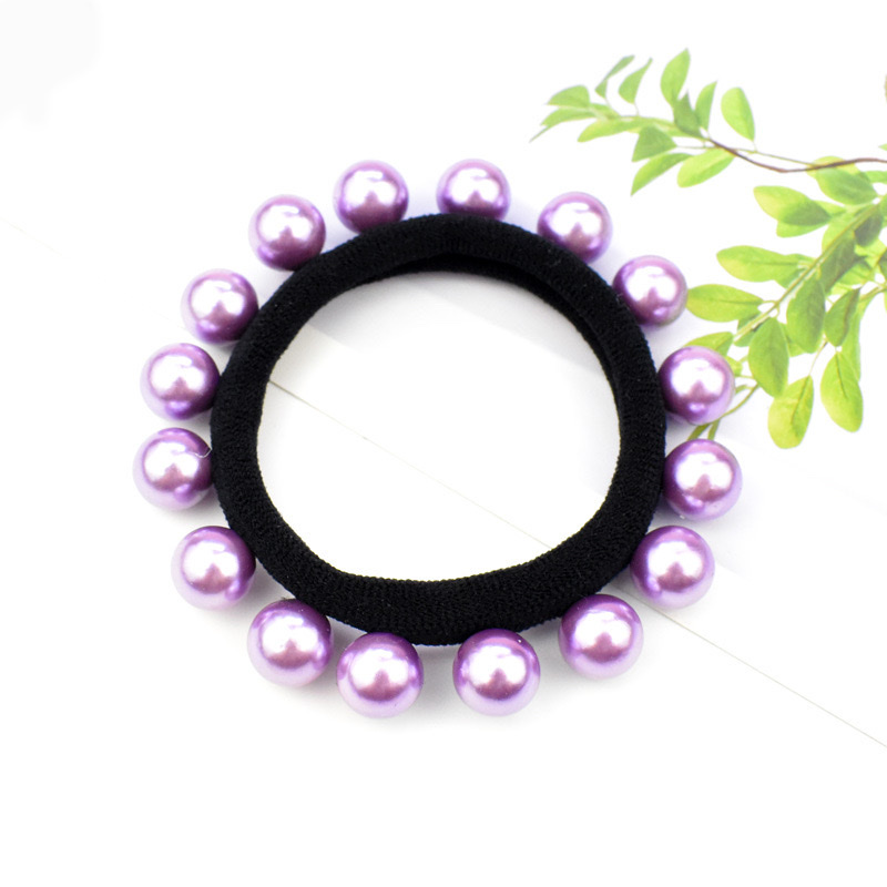 Trendy brand accessories: towel rings, nails, pearl hair bands, hair accessories, hair ties, bun heads, seamless and non-damaging hair, leather bands, and small accessories detail image 9