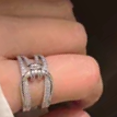 Zircon ring, girl ring, everything goes with it