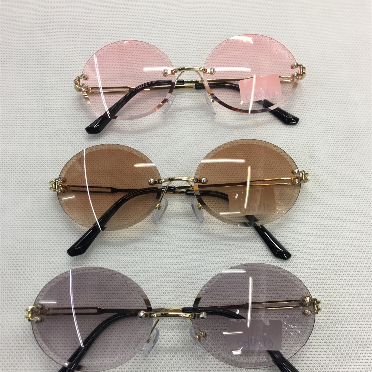 无框椭圆时尚眼镜潮流百搭女士太阳眼镜详情1