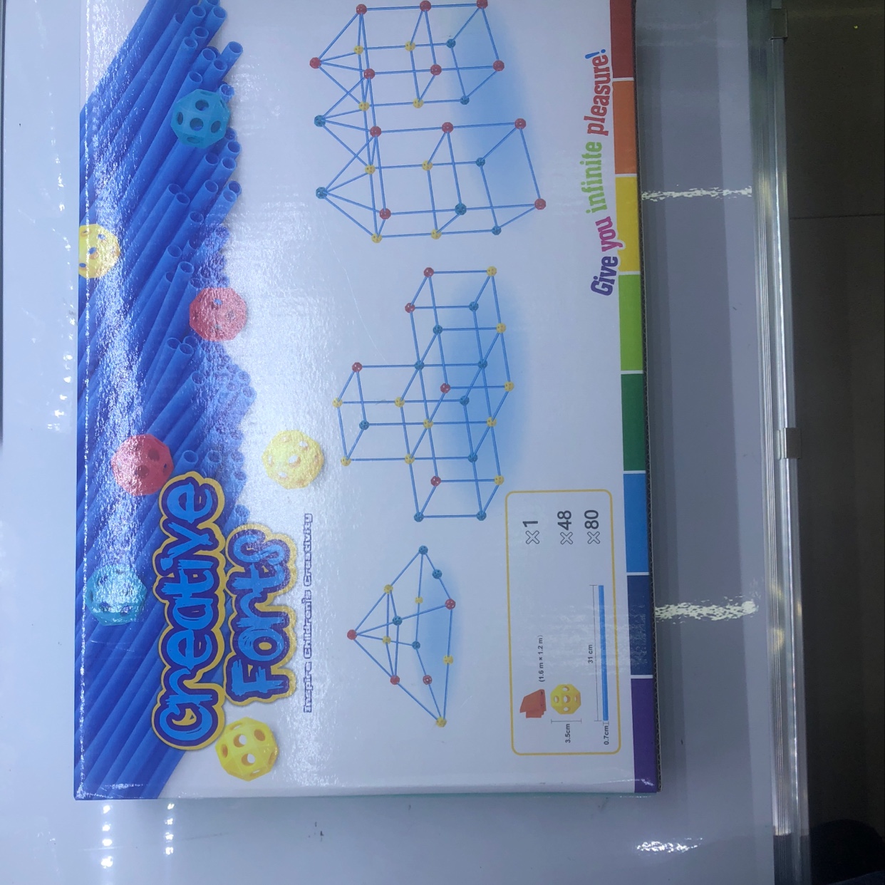 Детские игрушки из детского сада ким пэн, головоломки HC-060-03, соединяющие блоки из соломинок details Picture