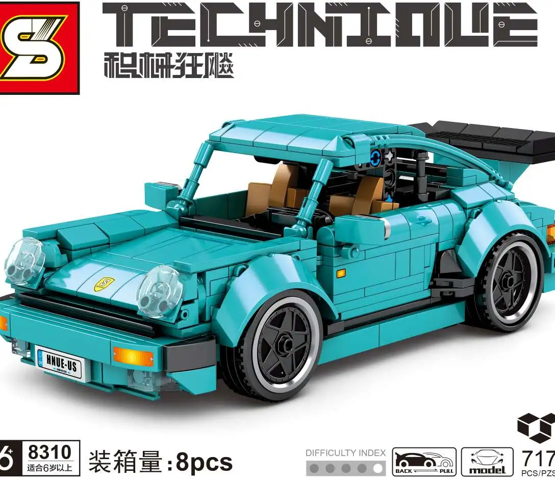 Jiazhi Building Block Mechanical Racing Car detail image 2