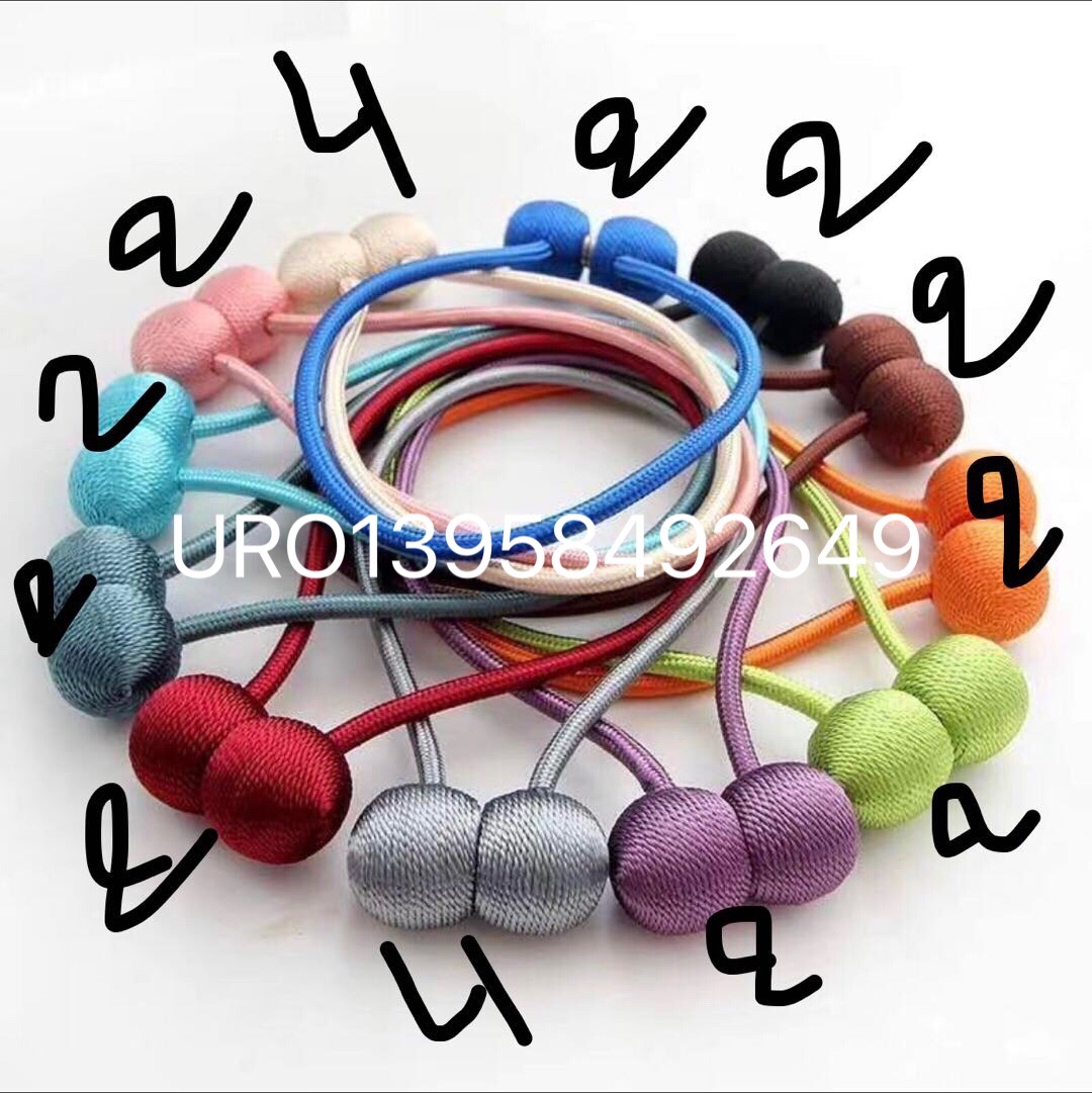 Hebillas de cortina de bola hebillas de cortina de bola pequeña cordones de cortina hebillas de cortina imanes cordones magnéticos accesorios de cortina