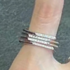 Cold wind small zircon ring everything adjustable ring
