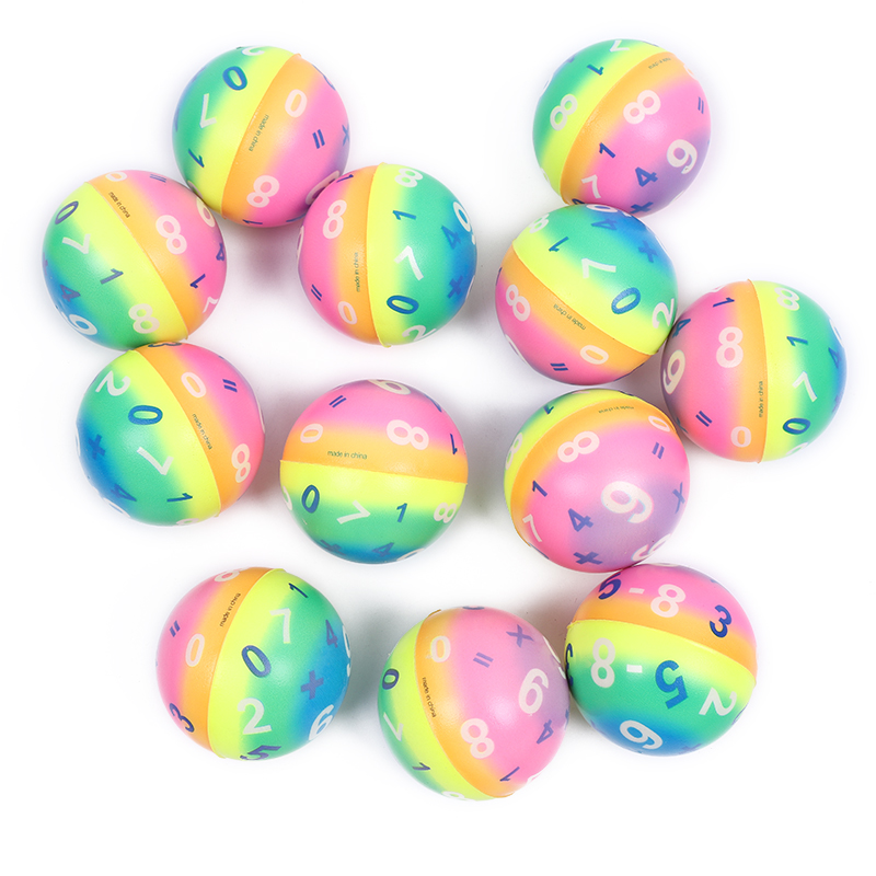 6.3CM PU ball 数字PU球