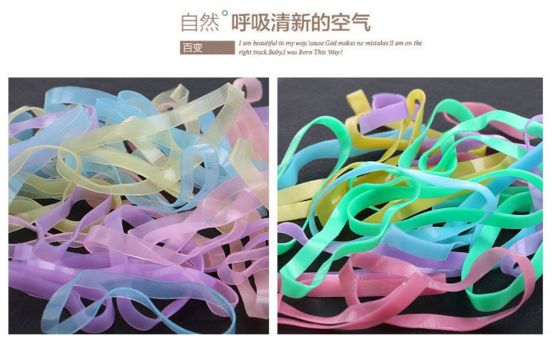 Children's headwear, girls' rubber band hair tie, disposable colored rubber band thickened, baby's hair tied without damaging the hair tie detail image 11