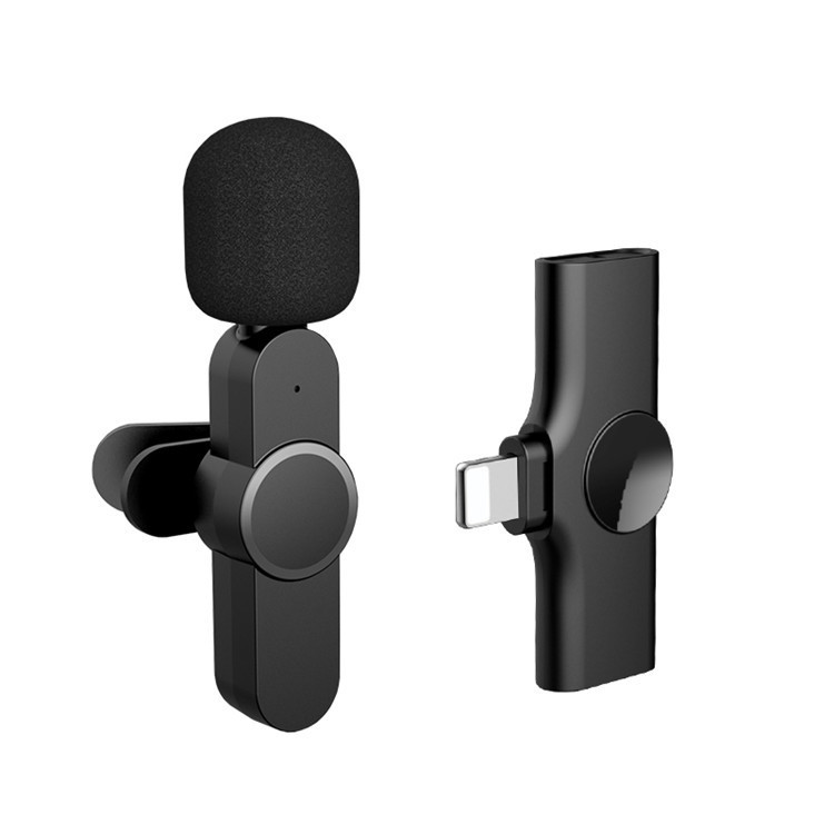 Lapel microphone, wireless lapel microphone, Apple interface wireless short video recording microphone, omnidirectional pickup microphone, mobile phone live streaming wireless microphone, lapel mini wireless Bluetooth microphone