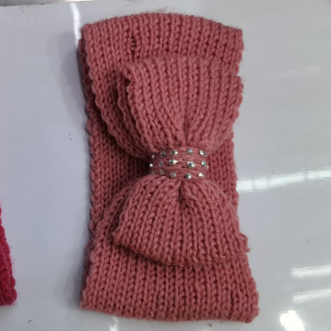 Bow wrap waist drill hair band, European style