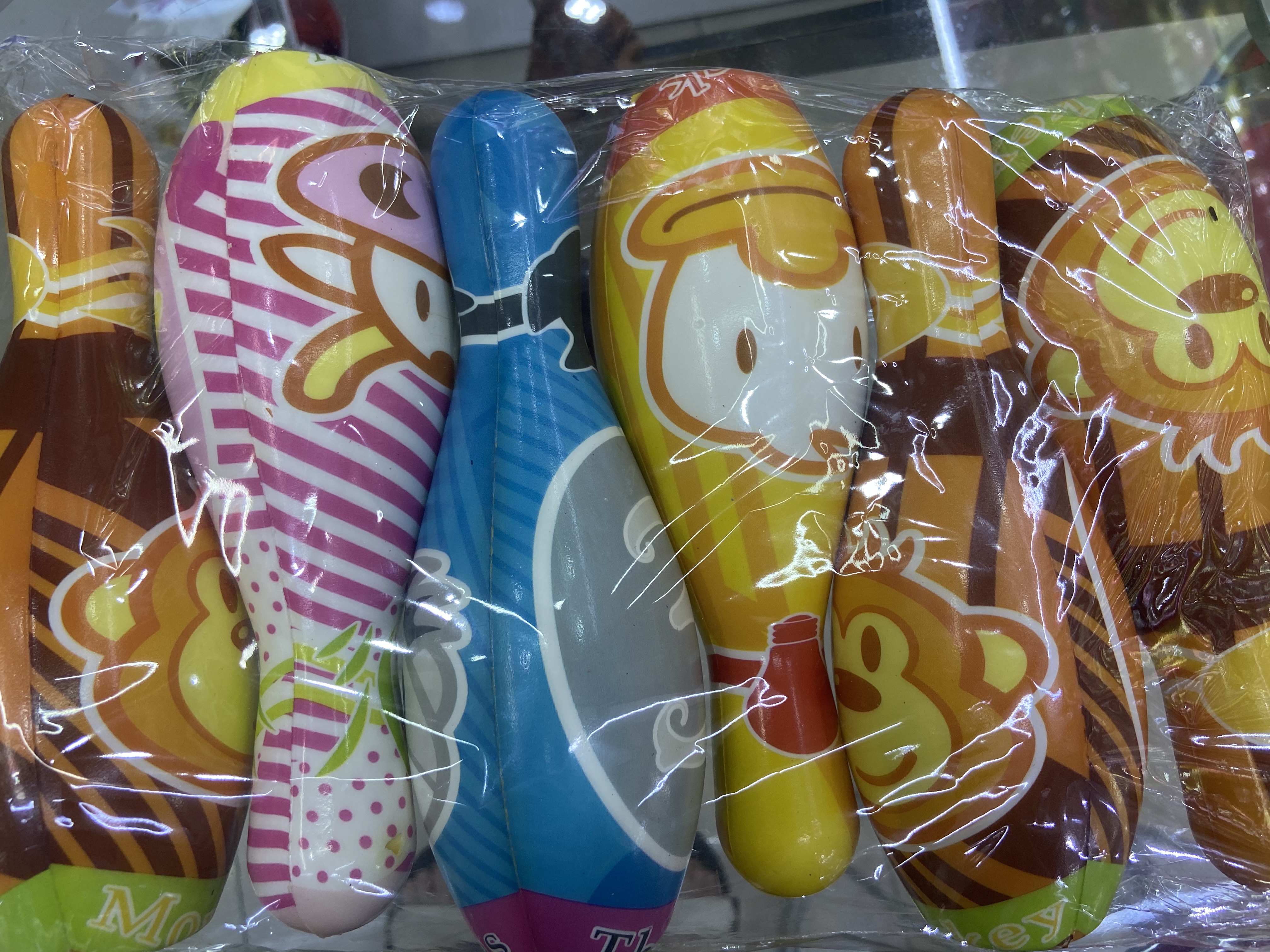 Fábrica directa dibujos animados animales bolos esponja bola de espuma juguetes para niños detail image 1