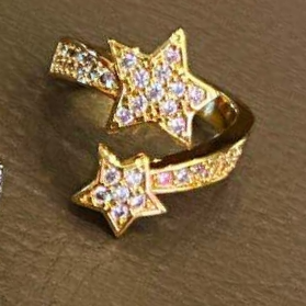 Pentagram European and American retro jewelry rings rings