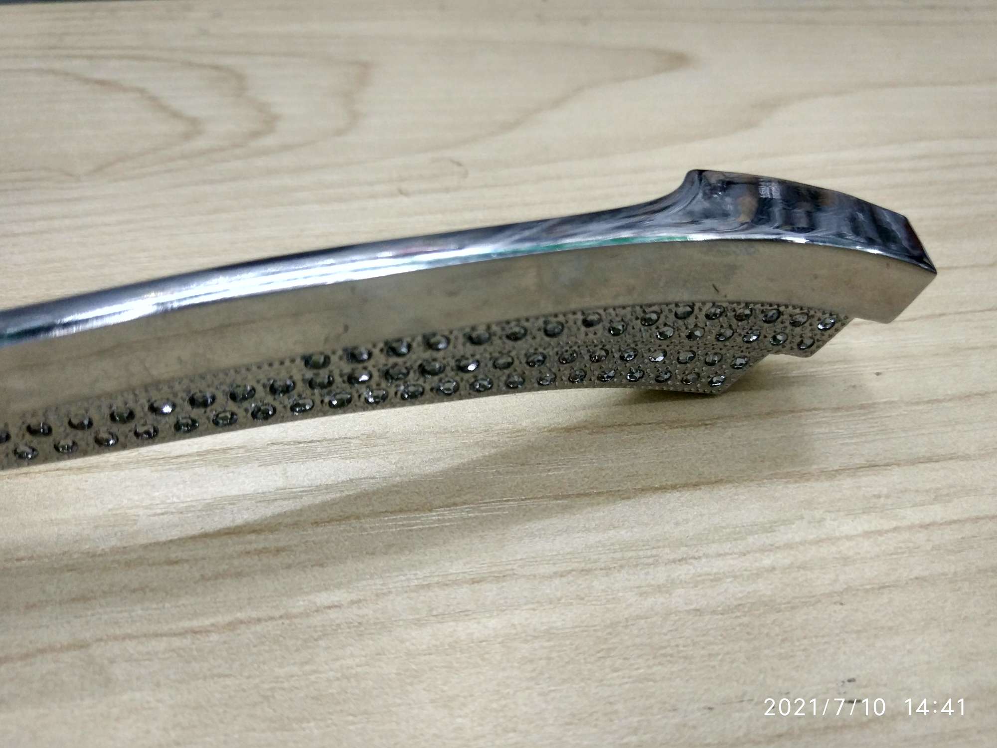 Zinc alloy furniture handle with false drill 96MM details Picture