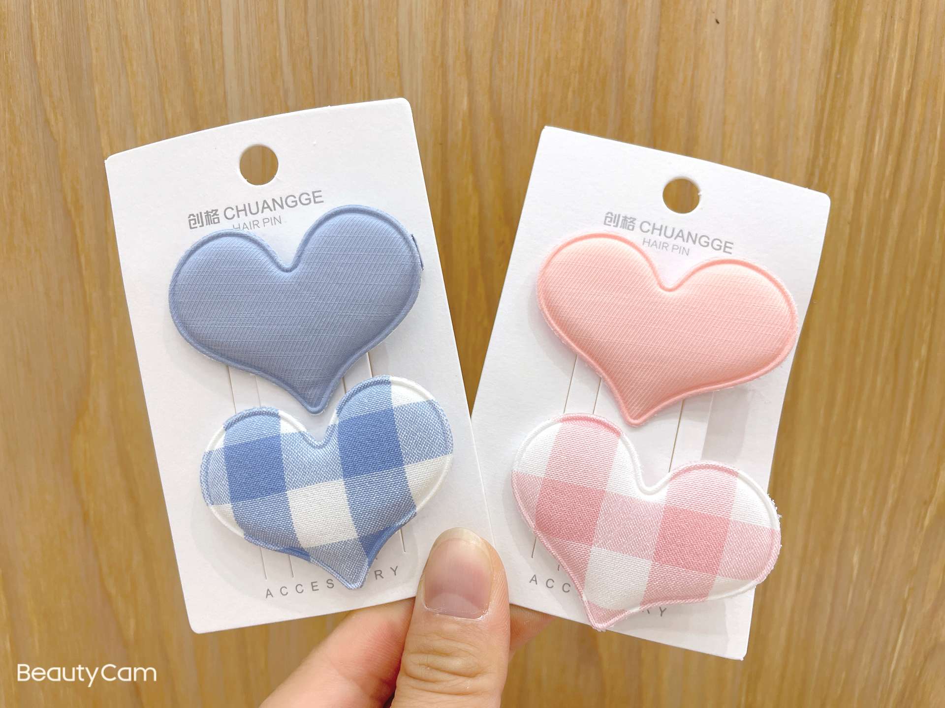 The 2020 summer new style of hair clips for young girls, star one-line clips, fresh and cute side clips, floral top clips, and Instagram influencers Specification image