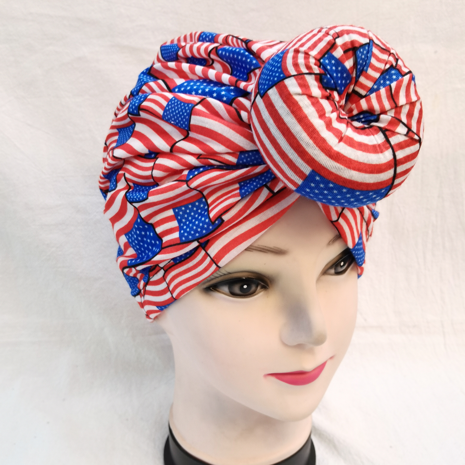 Europe And The United States Explosive Donut Printed Hat Shower Cap African Cap Sleeping Cap 4356