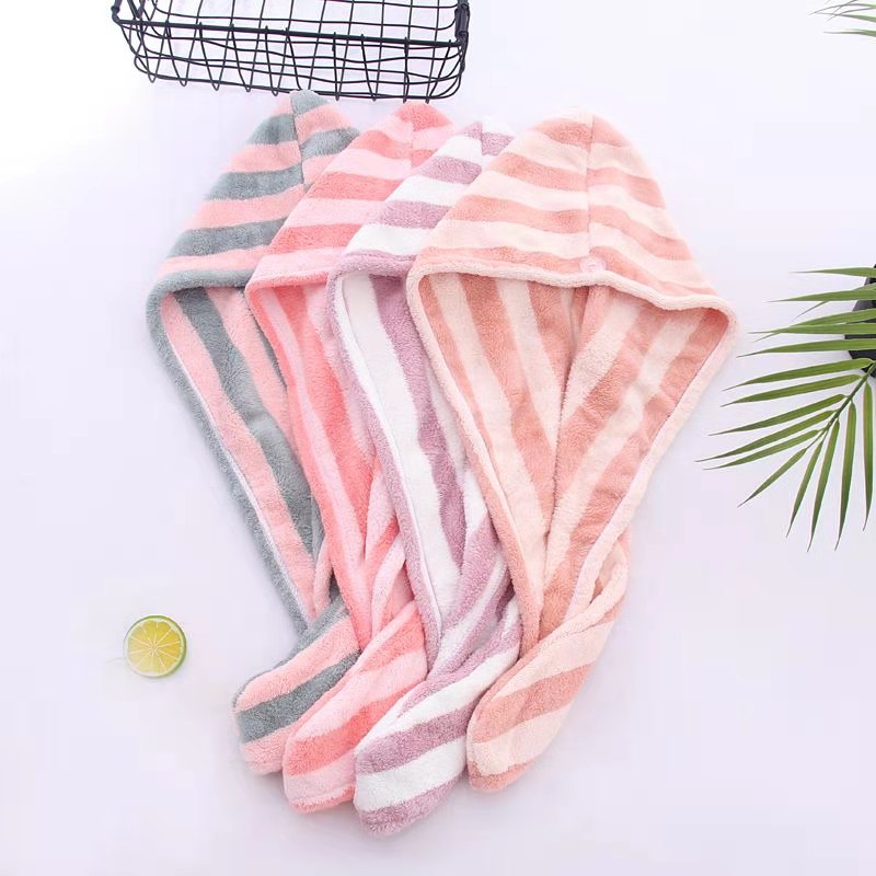 Colorful Star Absorbent Coral Velvet Dry Hair cap
