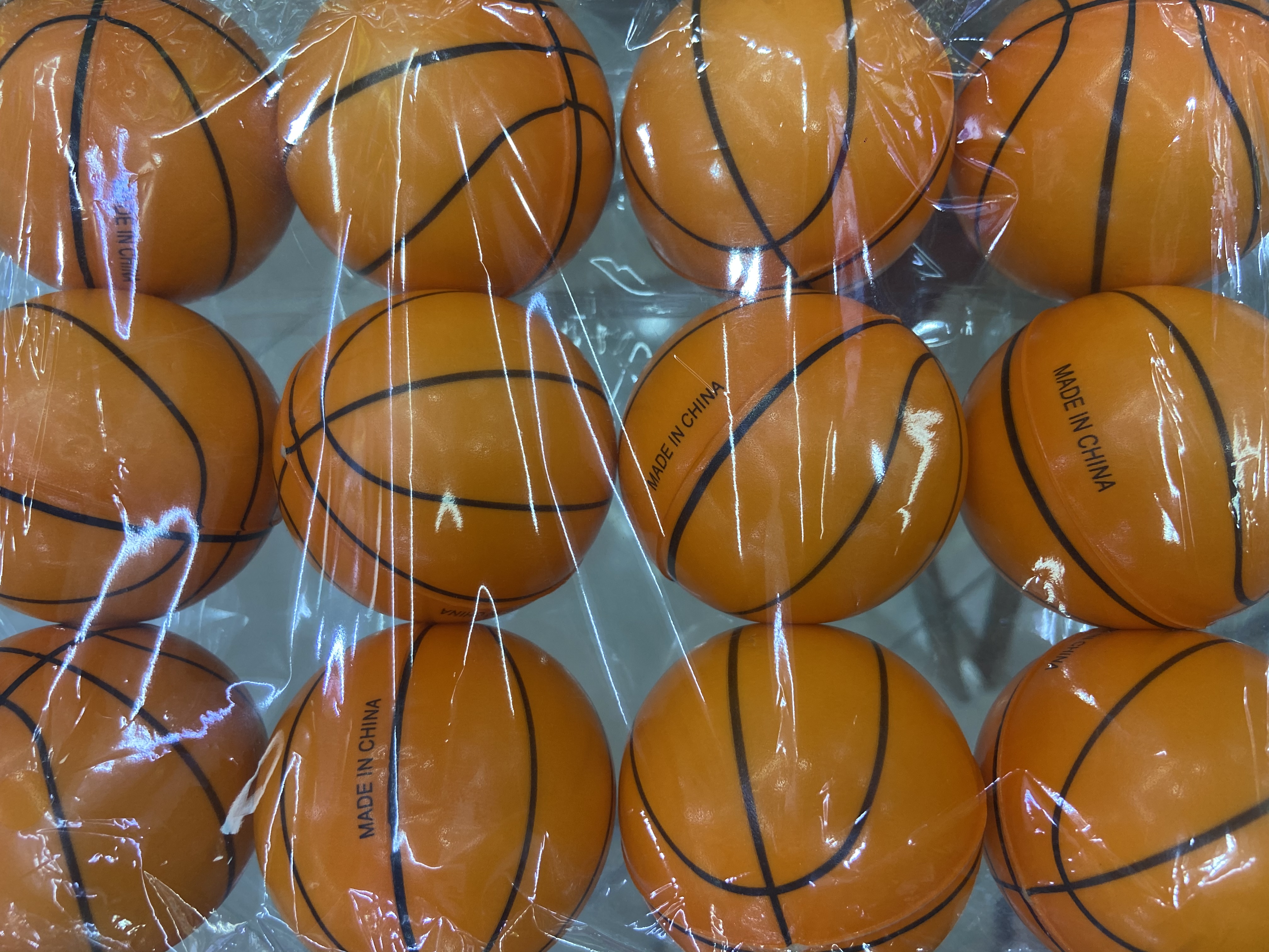 Fábrica directa 6.3cm naranja brillante de baloncesto para niñas y niños juguetes esponja bola de espuma para niños juguetes. 12/opp detail image 3
