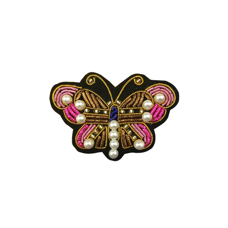 Korean fashion embroidery pure hand-stitched brooch