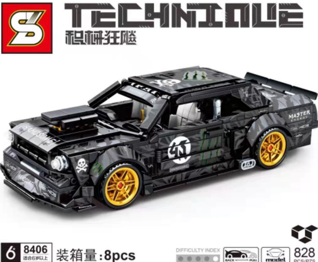 Junrong Toys' building block toy Jigsaw Racing Car 8406 toy Application Scenario