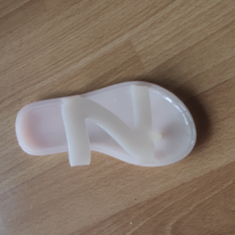 Zapato de cristal en piel rosa z