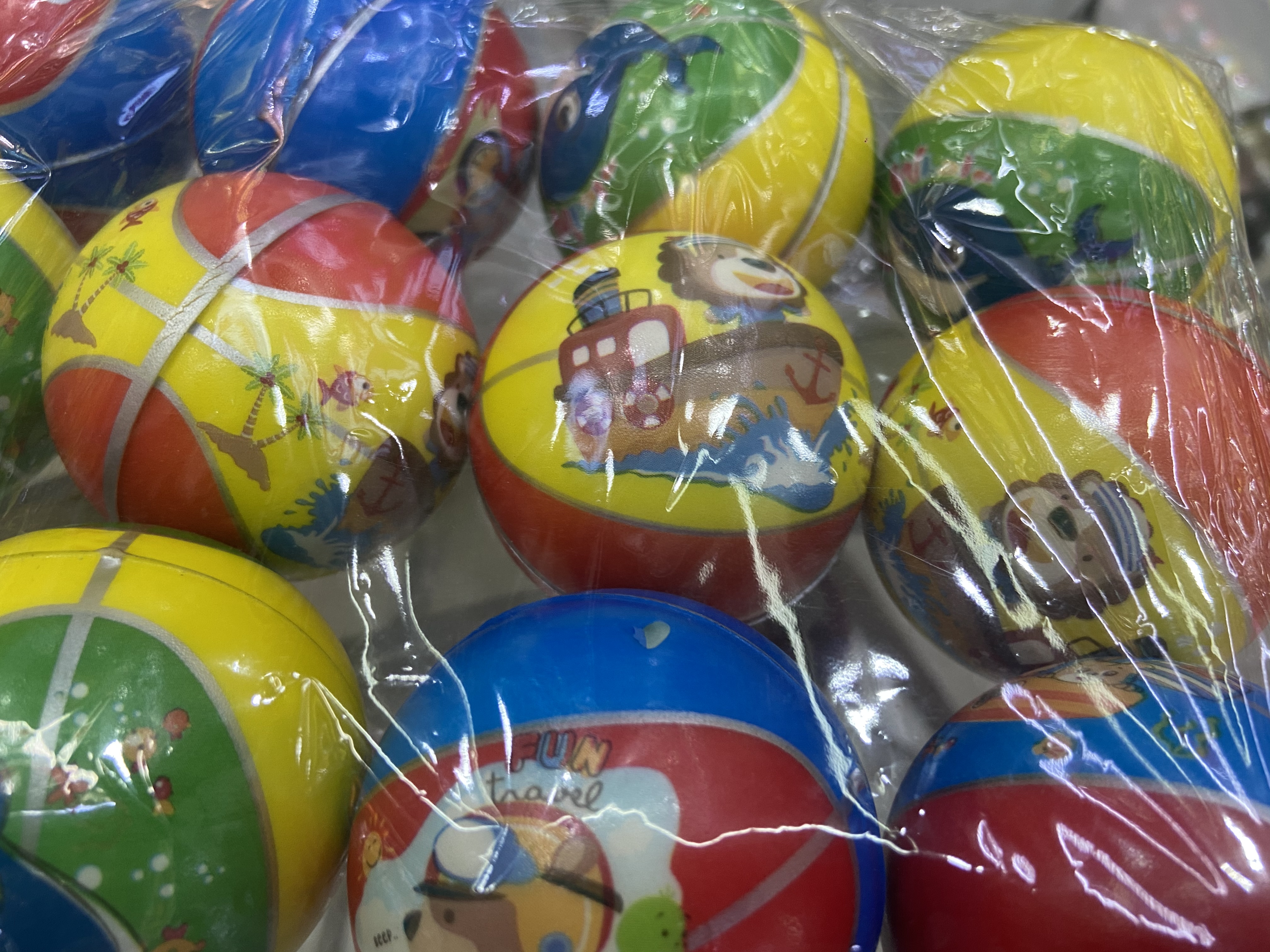 Factory direct sales 6.3 cm grassland cow forest sponge ball foam ball children's toys. 12/opp details Picture