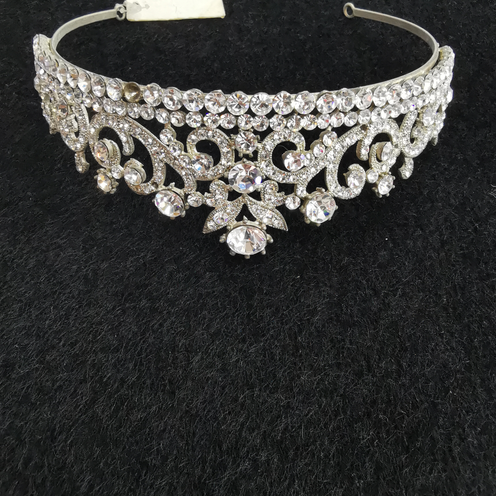 Crown Tiara Princess Girl Crown Rhinestones Girl birthday cake decorative hair accessories