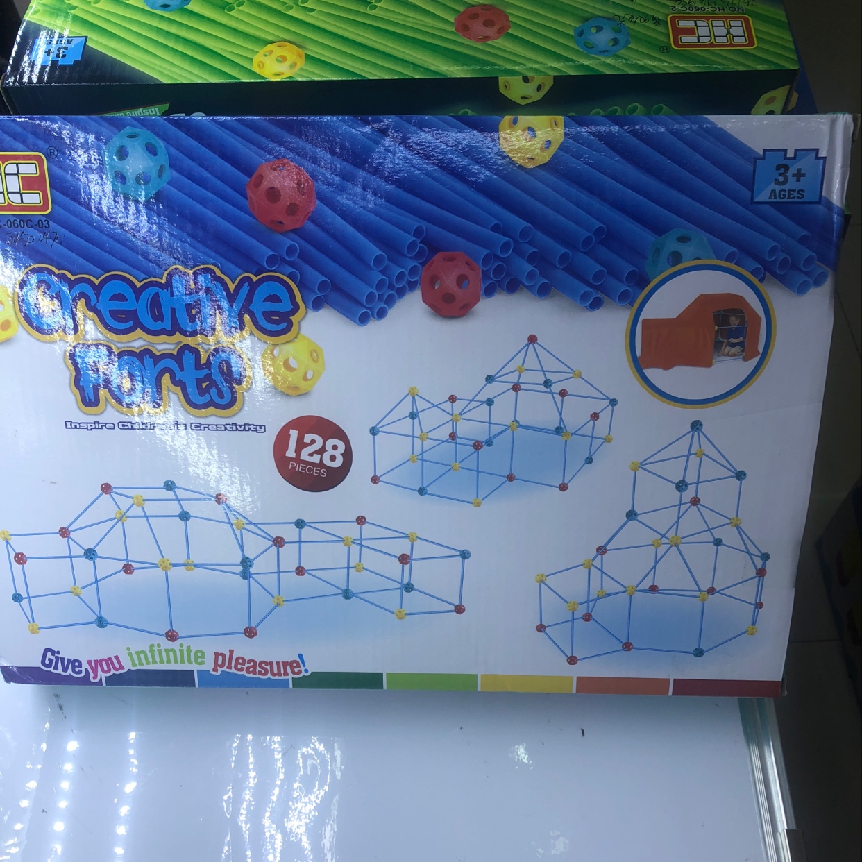 Детские игрушки из детского сада ким пэн, головоломки HC-060-03, соединяющие блоки из соломинок Specification image