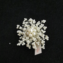 2021 new silver white wedding dress headdress clip bride Sen sweet atmosphere Korean wedding accessories