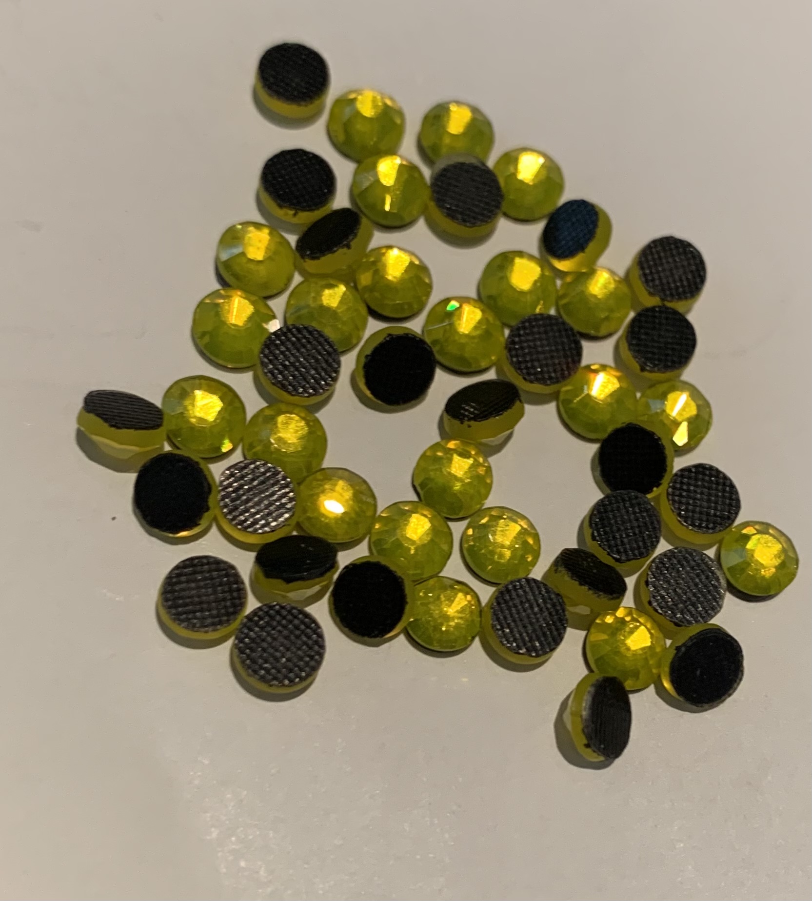 Lemon Yellow Ss40 Boutique Hot Drill Flat Bottom Hot Drill Nail Drill Diy Drill, Used To Decorate Mobile Phones, Accessories Or Inlaid On All Kinds Of Clothing, Bags And Shoes, But Also Can Be Used With Nail Art Specification drawing