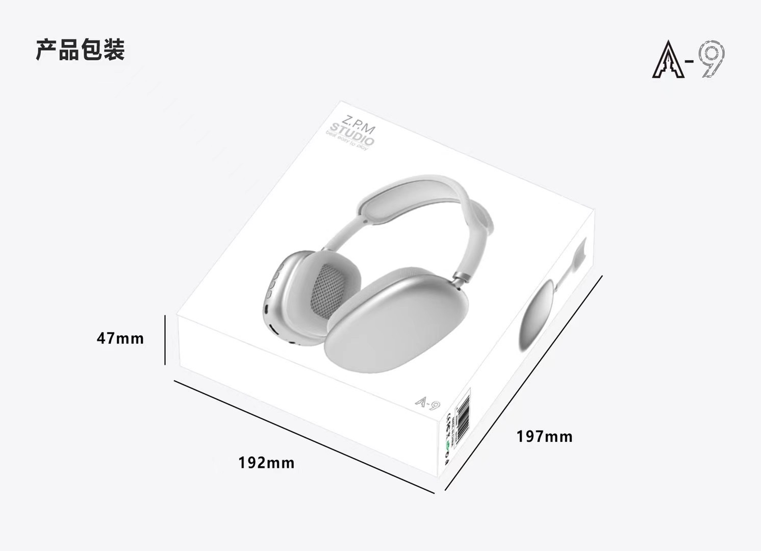 A9 auriculares bluetooth detail image 3