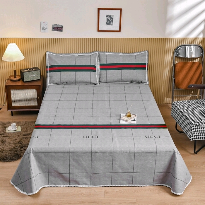 Cotton old coarse cloth three-piece set bed sheet coarse cloth mat all quilted single 10