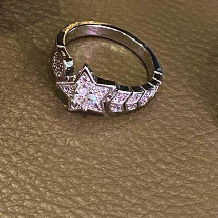 星星五角星欧美复古珠宝指环rings戒指