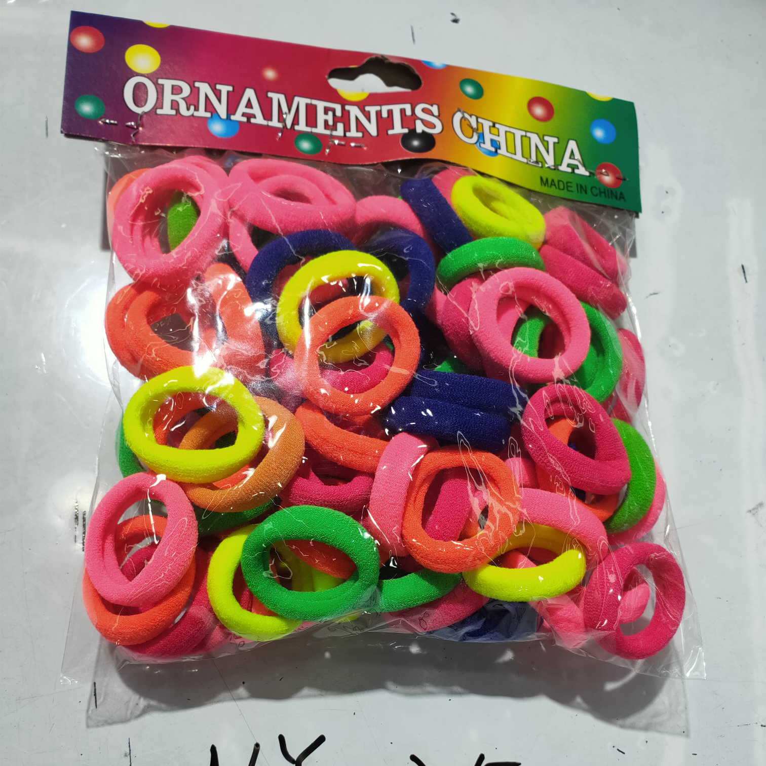 韩版流行时尚3寸中弹圈尼龙圈发圈发绳皮套