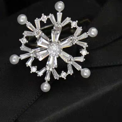 Snow snow niche design French light luxury zircon open ring female gift