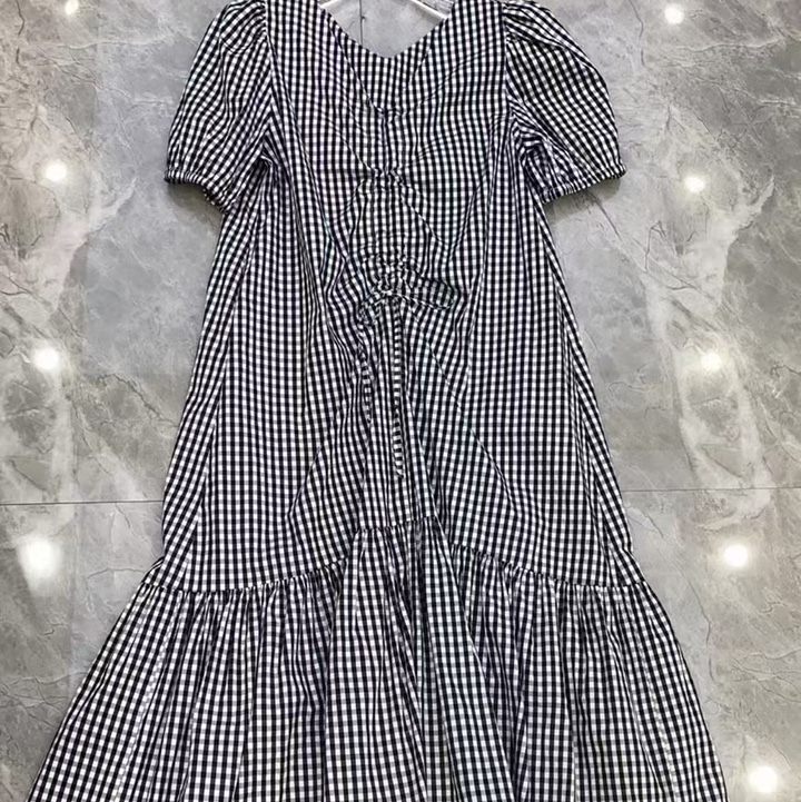 Plaid dress full figure