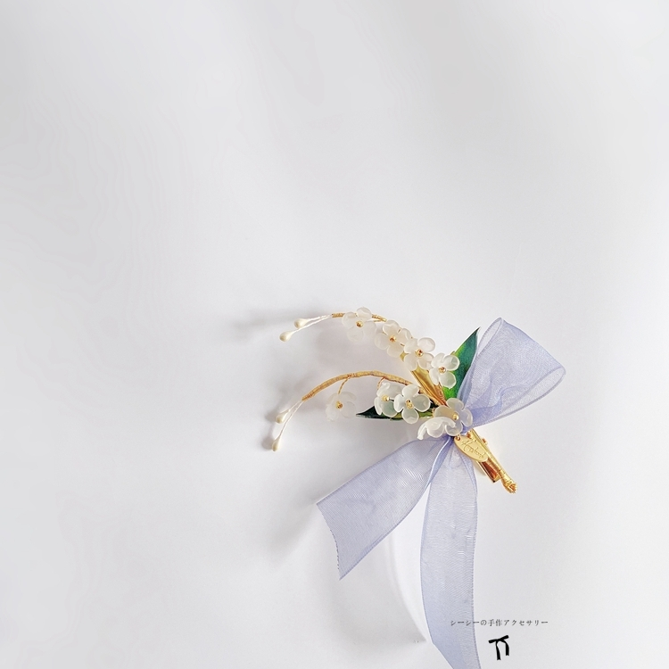 花朵蝴蝶结边夹头饰优雅气质女发饰发夹森系少女夹子夏季新款侧夹