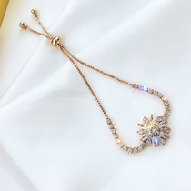 Korean microinlaid zircon bracelet Pull out bracelet