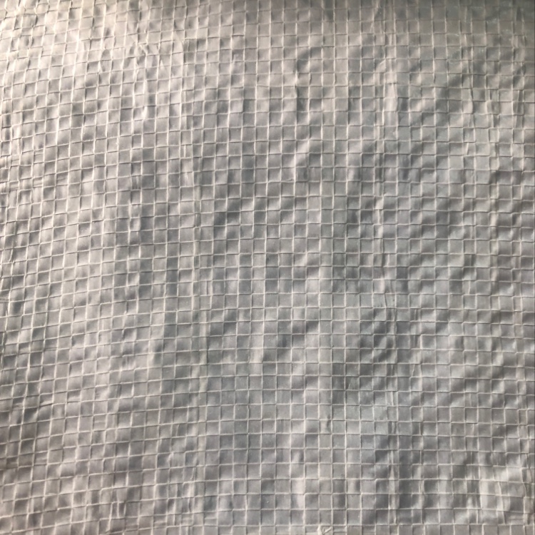 White coated fabric