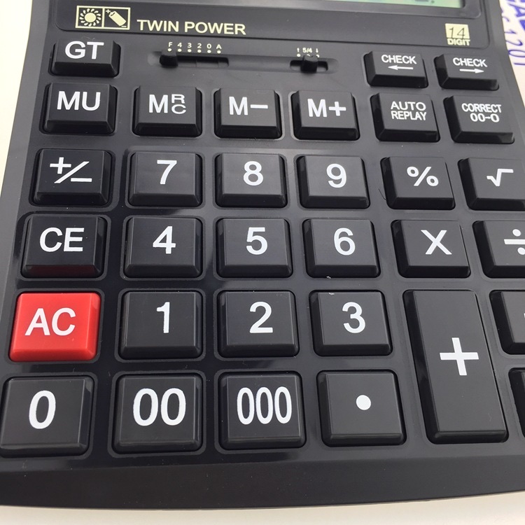 厂家供应 大屏幕大按键桌面GAOSIIO  实用计算器 DS- 120T 14位数字显示计算器详情图3