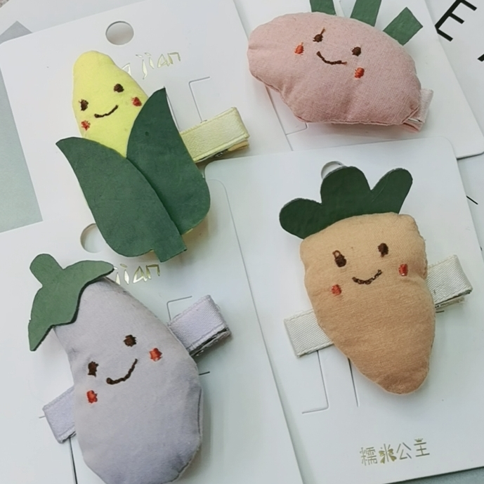儿童可爱蔬菜压夹