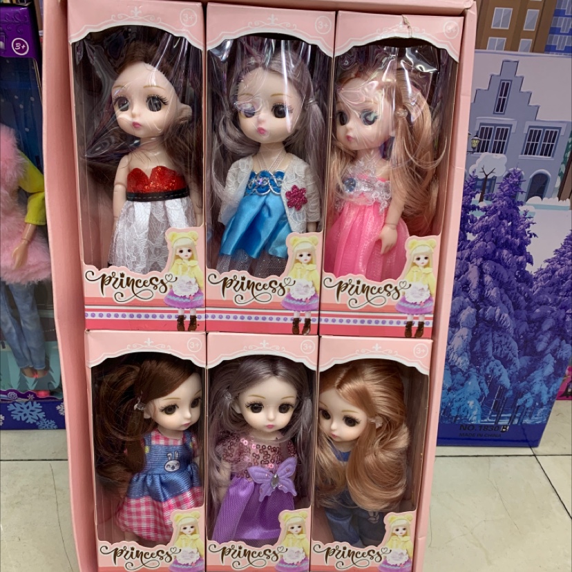 17厘米芭妮比娃娃公主一套可换装跃咚洋娃娃女孩玩具生日礼物6件套产品图