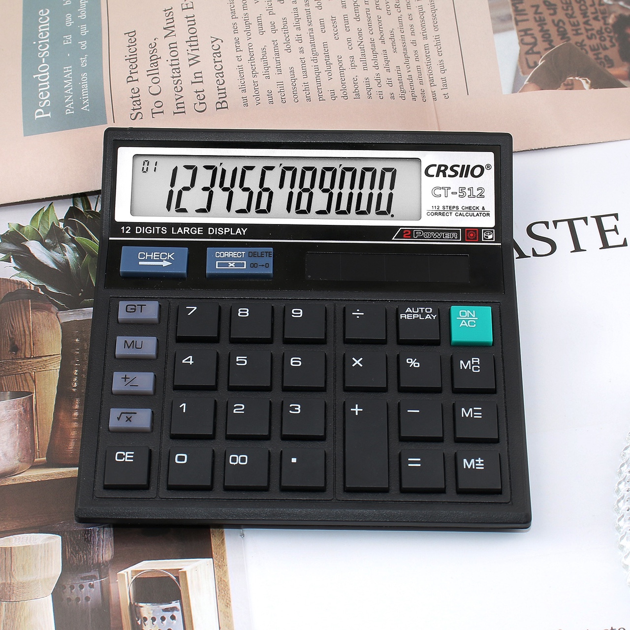 Financial accounting special calculator can be customized calculator ct-512 Business office special calculator Desktop calculator
