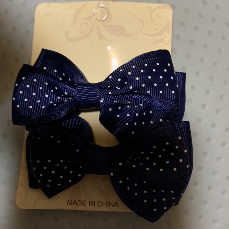 Ribbed bow with dot ribbed bow, 2021 new Korean fashion trend Internet celebrity