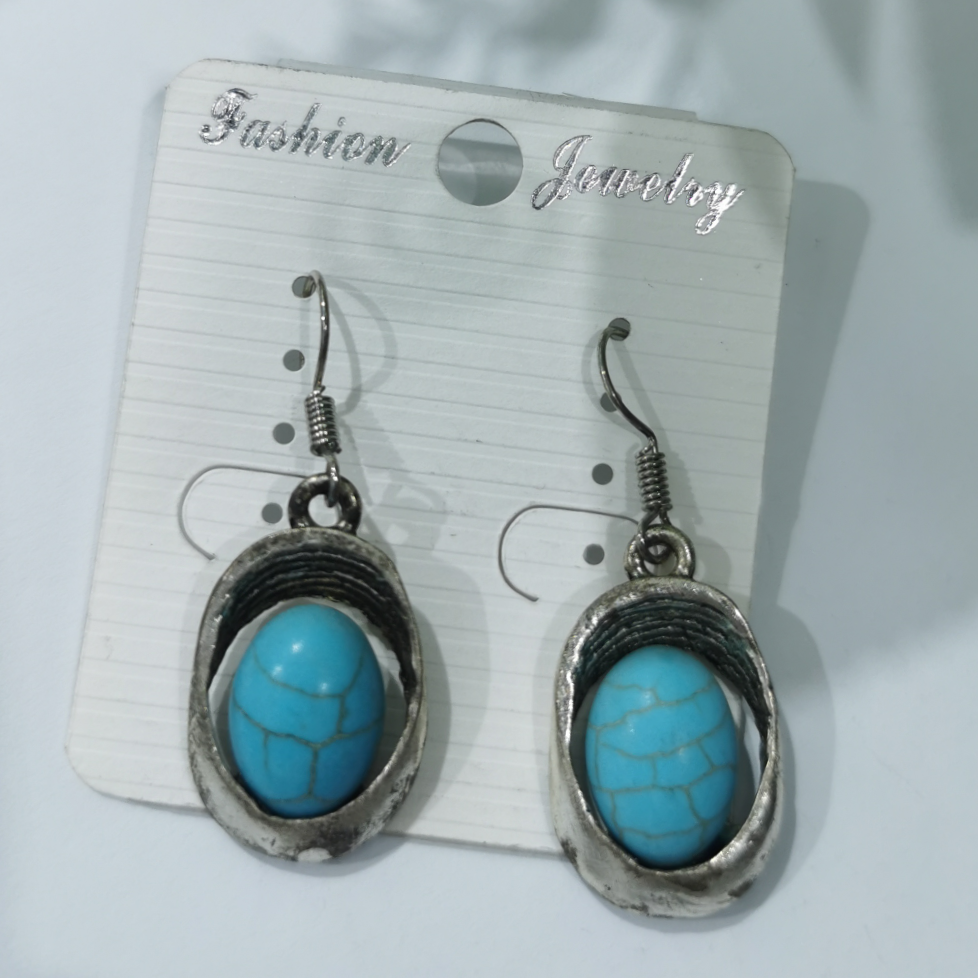 Set turquoise earrings