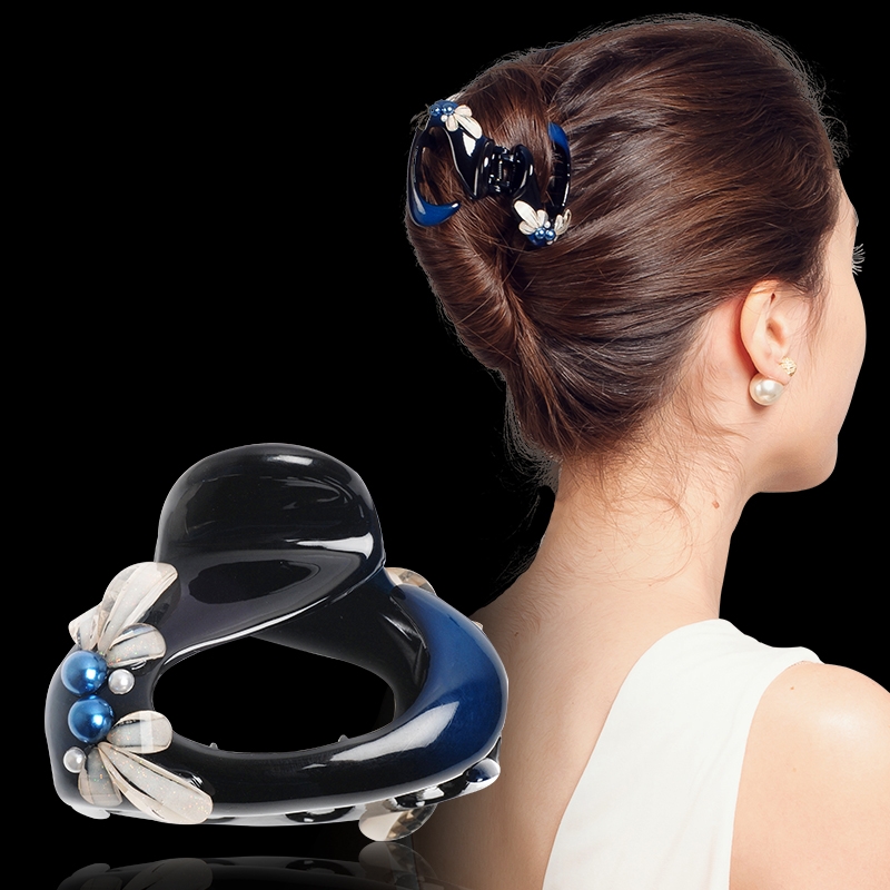 发夹后脑勺抓夹女夏季韩国发卡头发夹子盘发发饰头饰图