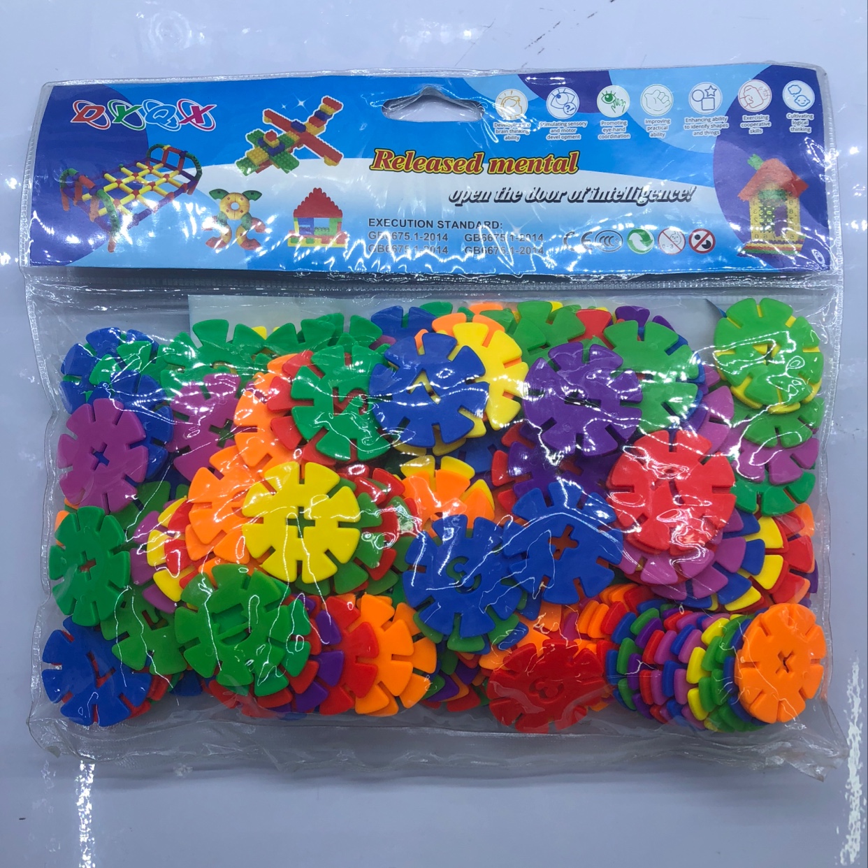 Jinpeng Toys Children's Educational Digital Snowflake Building Block Toy 98844