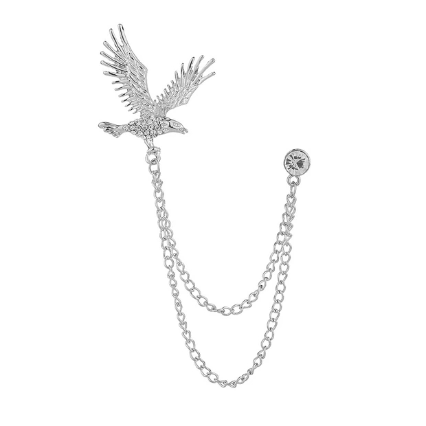 Summer chain Eagle brooch women's high-grade shirt shirt neckline decoration suit suit accessories buckle new style