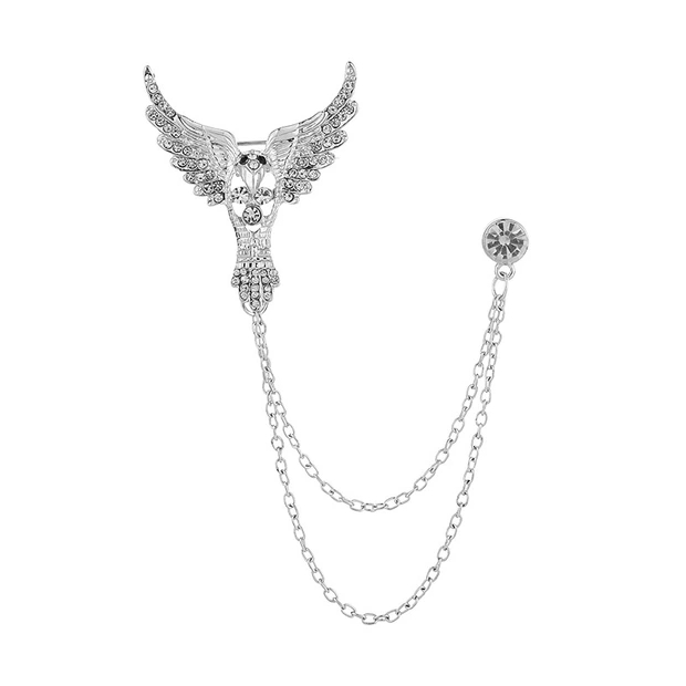 Summer Crown Chain chest high-end shirt Shirt neckline trim suit Suit accessories buckle New