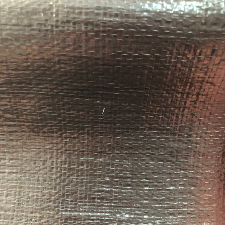 Black laminated fabric