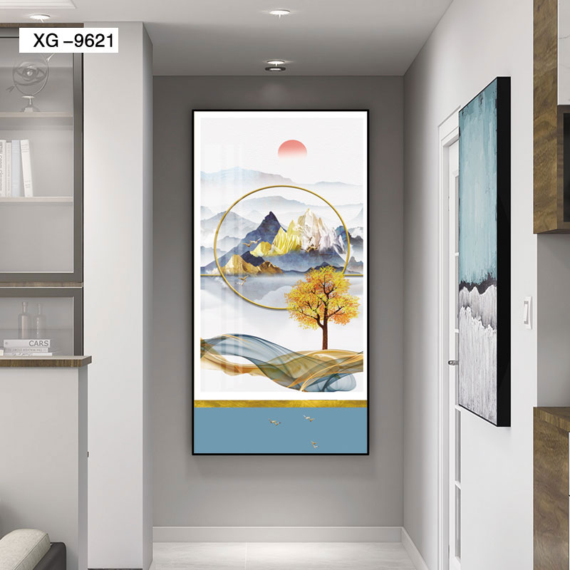 铝合金晶瓷晶贝莫兰迪玄关画3️⃣